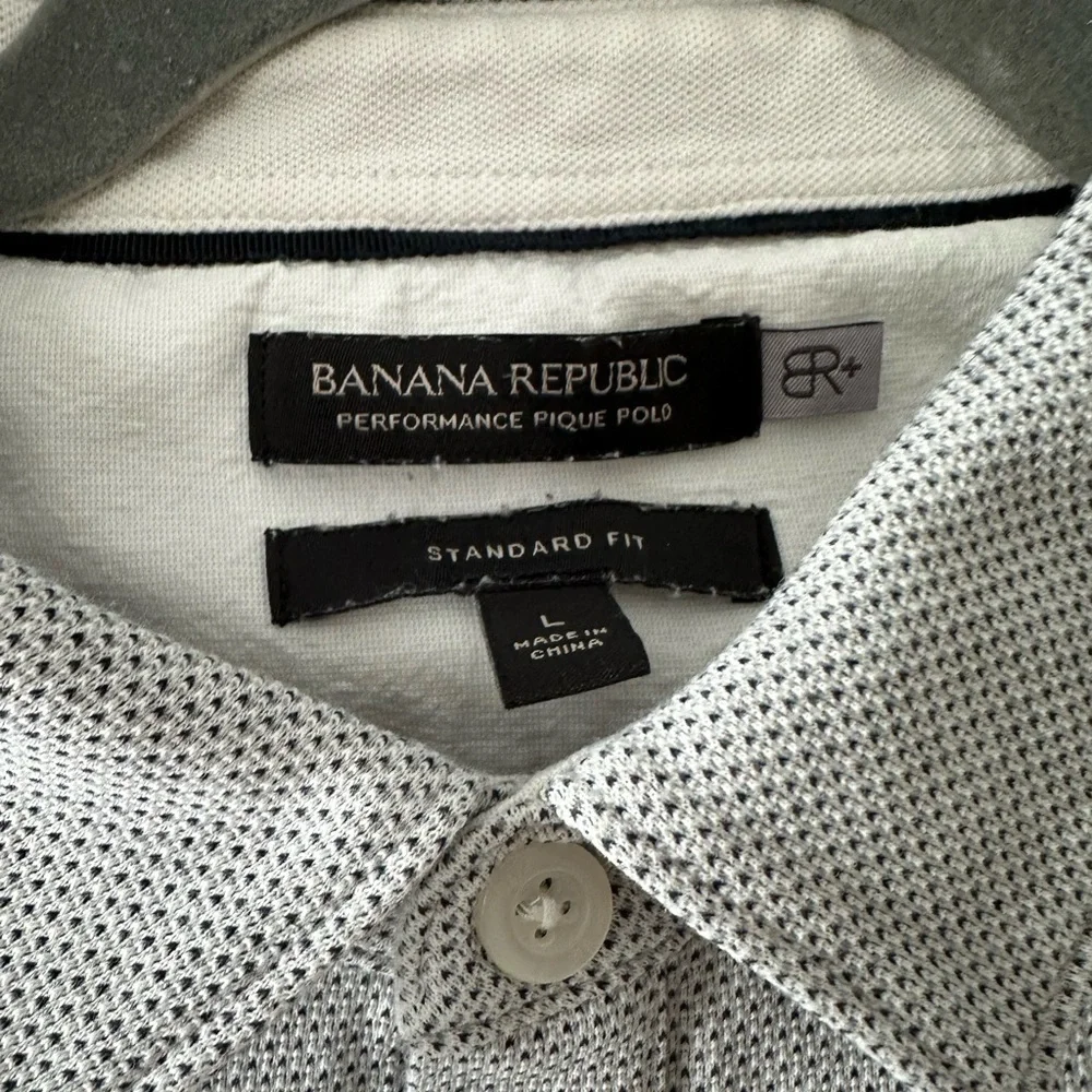 Banana Republic performance pique polo, large
